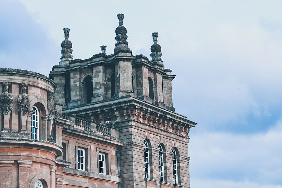 brown stone building, architecture, tower, steeple, spire, dome HD wallpaper
