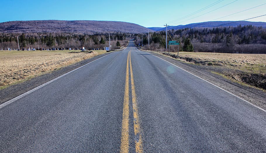 canada, south west margaree, southwest margaree road, stretch