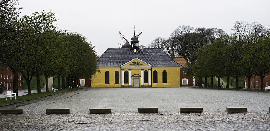 denmark, copenhagen, architecture, built structure, tree, building exterior HD wallpaper