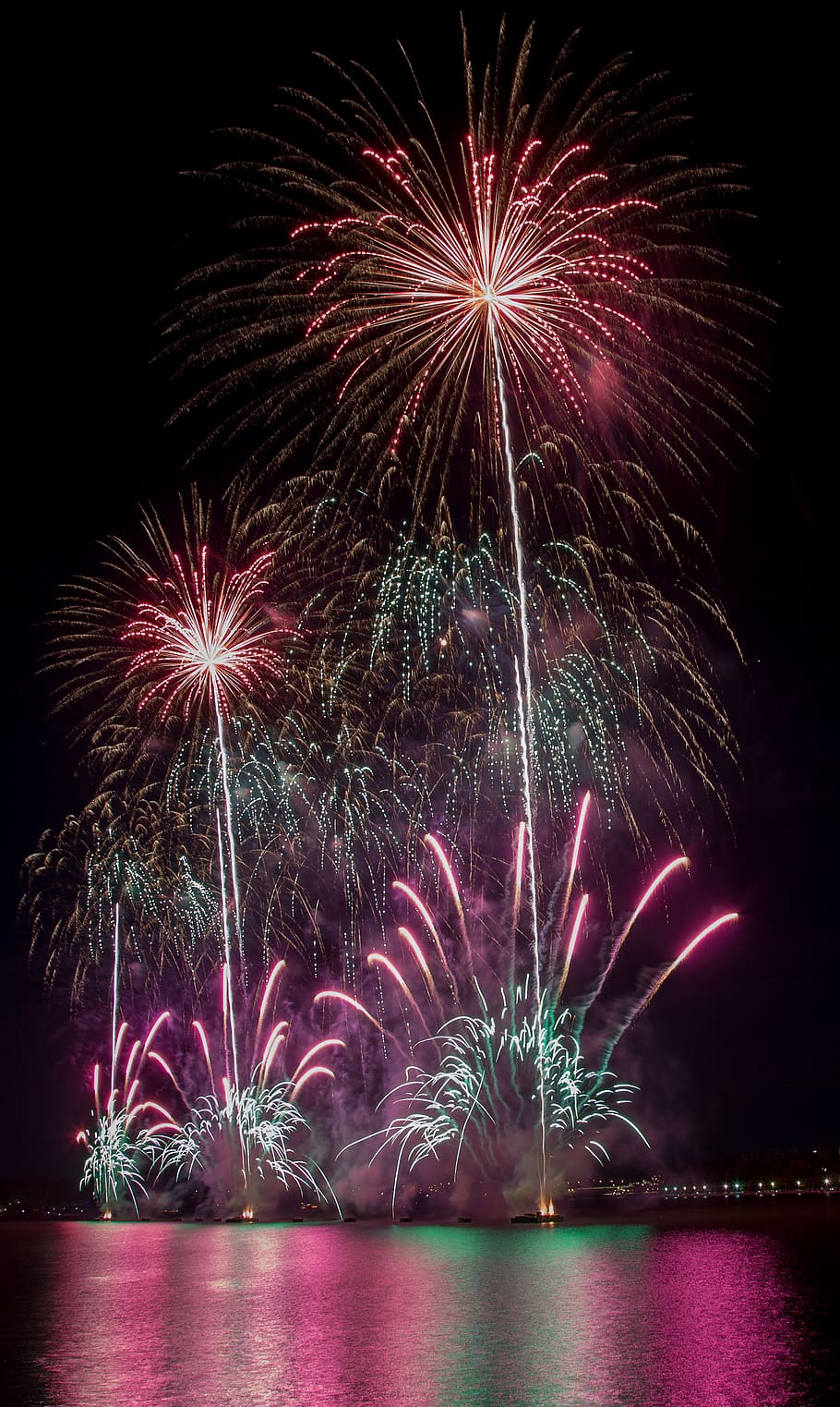 australia, canberra, firework, illuminated, celebration, night HD wallpaper