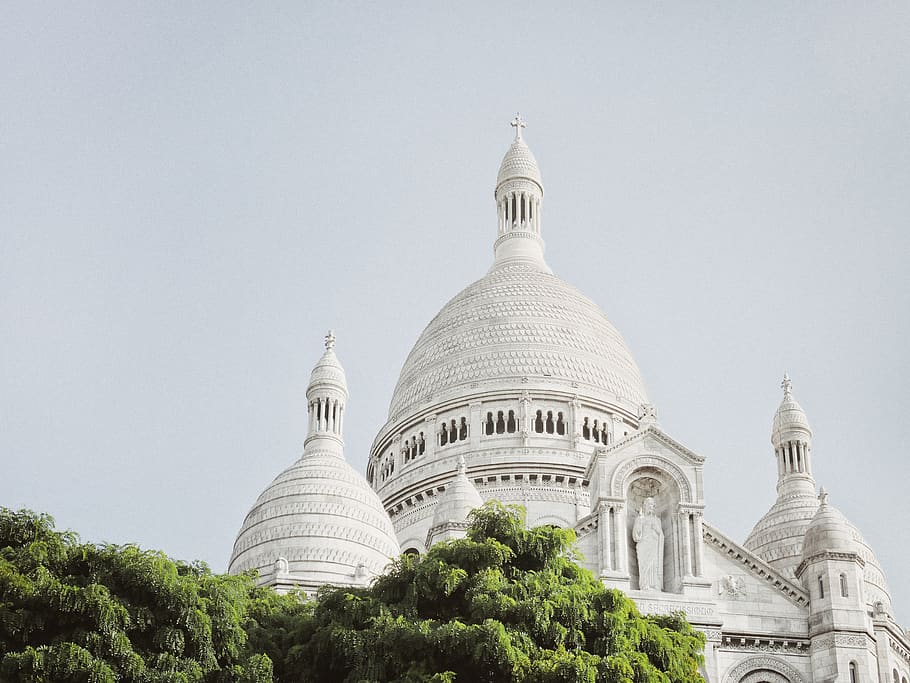 white cathedral, building exterior, architecture, dome, built structure HD wallpaper