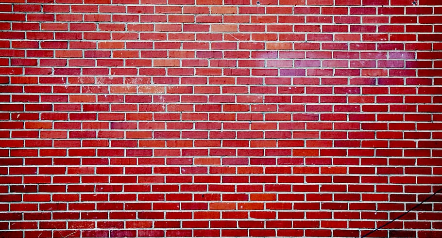red brick photo, backgrounds, full frame, pattern, wall, textured HD wallpaper