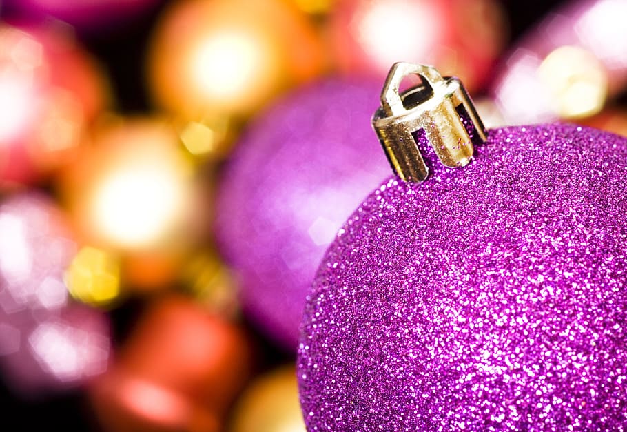 background, ball, bauble, branch, bright, celebration, christmas HD wallpaper