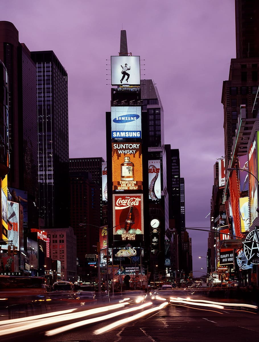 times, square, route, road, city, busy, construction, architecture HD wallpaper