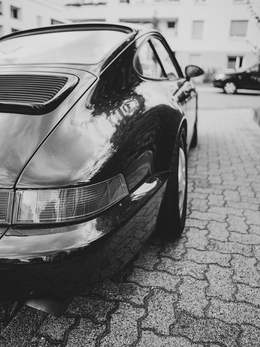 black car, mode of transportation, motor vehicle, land vehicle HD wallpaper