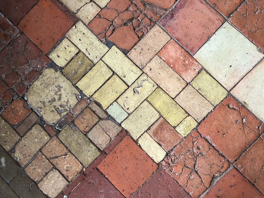 brick, flagstone, path, walkway, floor, sidewalk, pavement, HD wallpaper