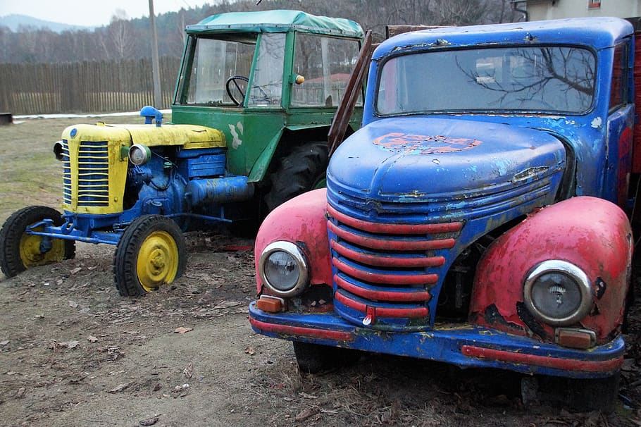 auto, old, oldtimer, vehicle, nostalgia, historically, rusty HD wallpaper