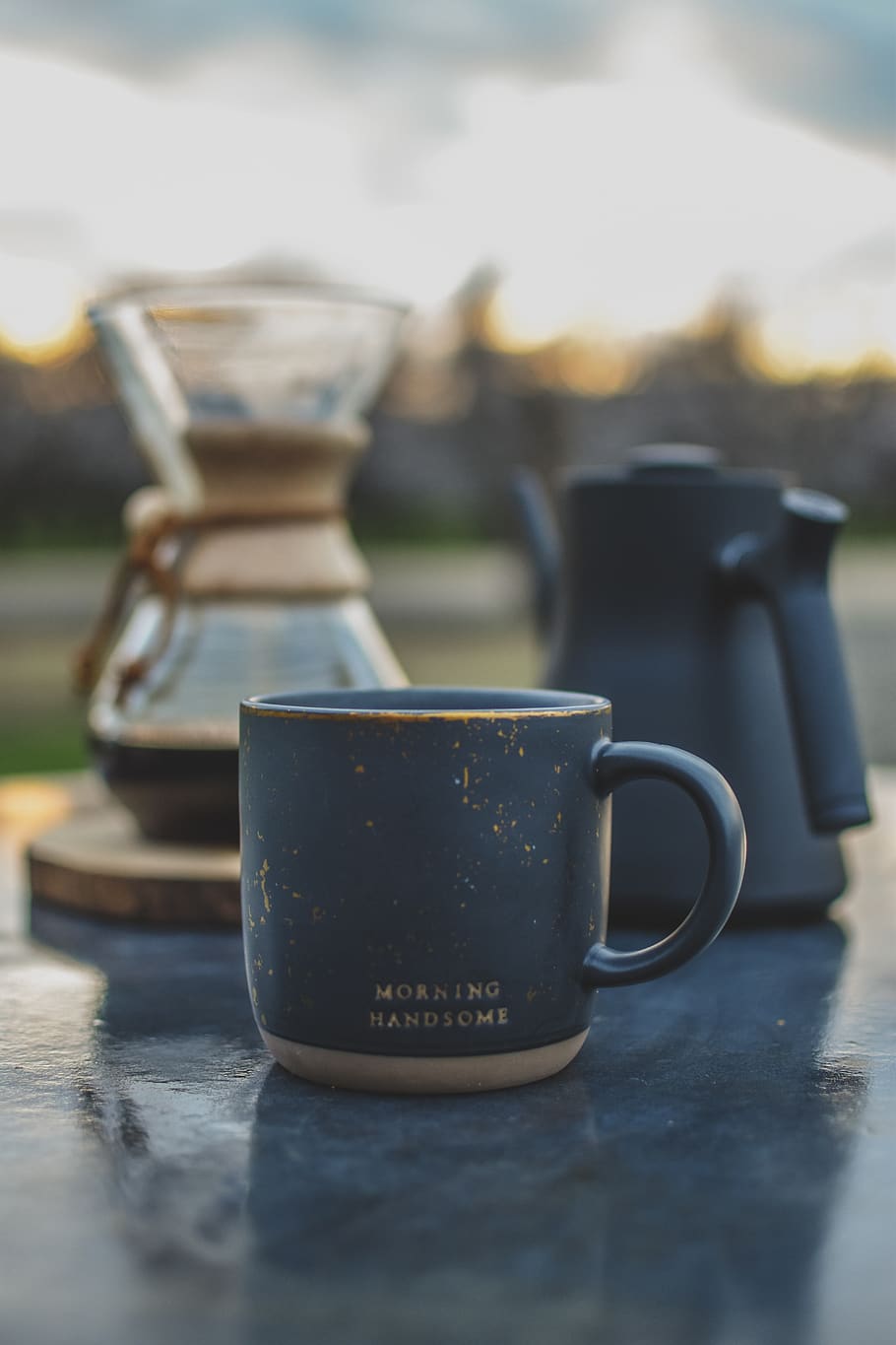 blue mug, cup, food and drink, coffee cup, close-up, still life HD wallpaper