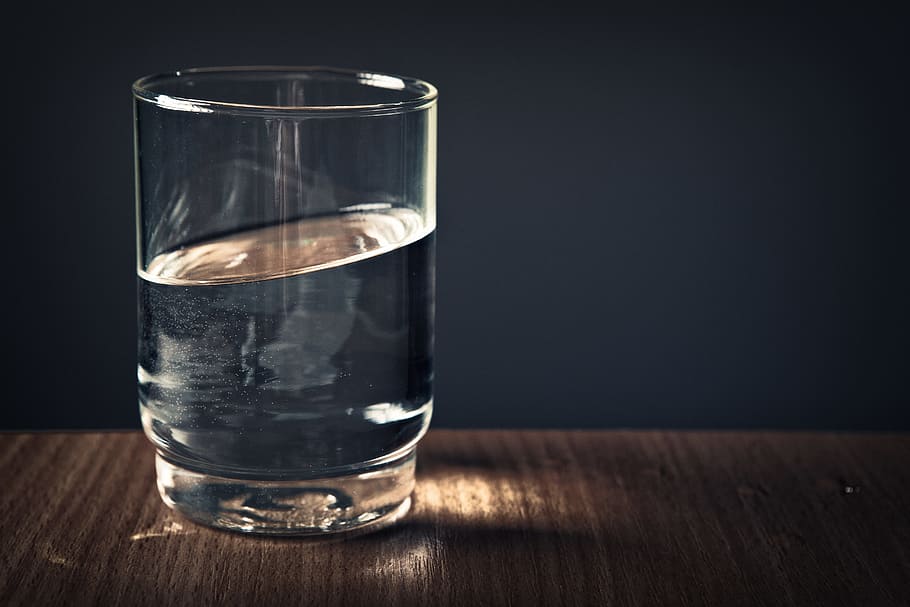 Clear Drinking Glass Filled With Water, close -up, h2o, liquid, HD wallpaper