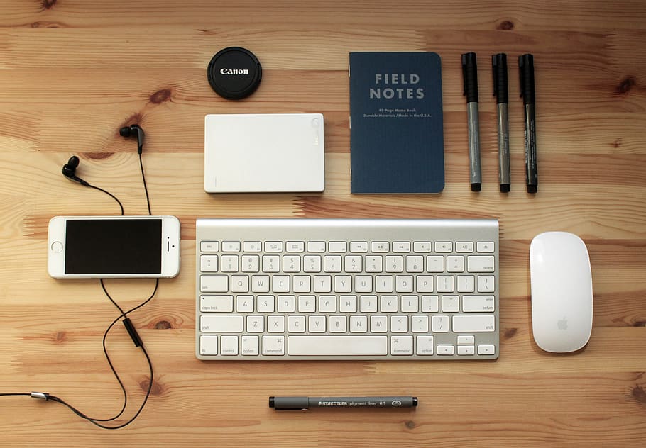 Apple Magic Mouse and Keyboard, connection, contemporary, data HD wallpaper