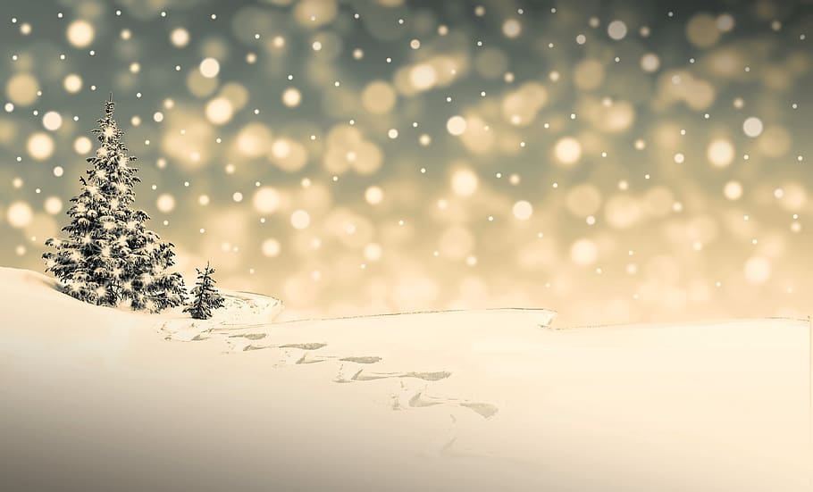 christmas snow desktop wallpaper