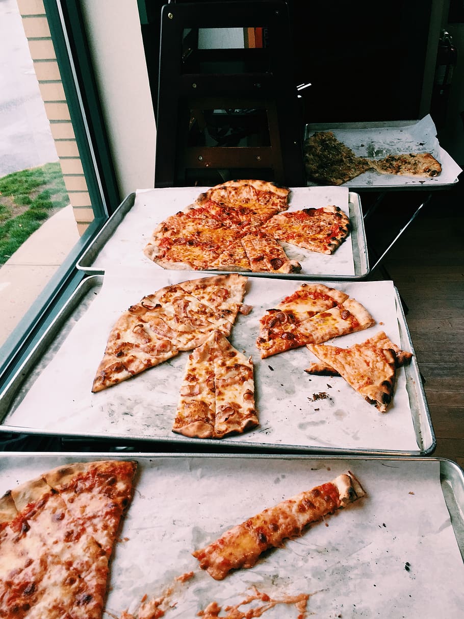 pizza, community, food, food and drink, freshness, indoors HD wallpaper