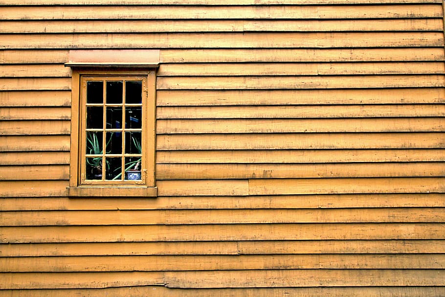 window, wood, yellow, old, architecture, house, age, design HD wallpaper