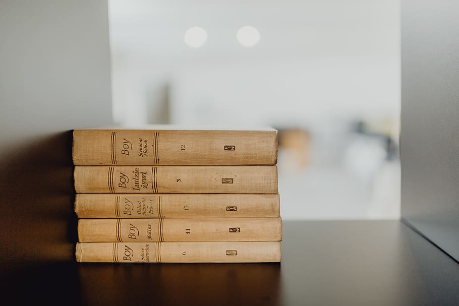 A Stack of old books, vintage, shelf, antique, indoors, wood - material HD wallpaper