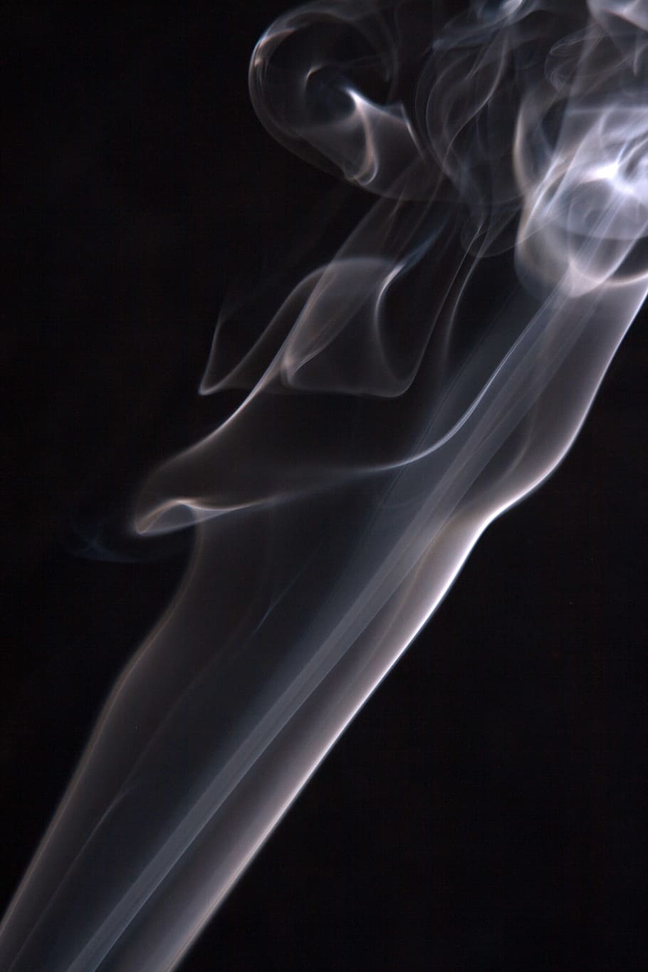 smoke, background, black, white, graphic, hot, isolated, curve HD wallpaper