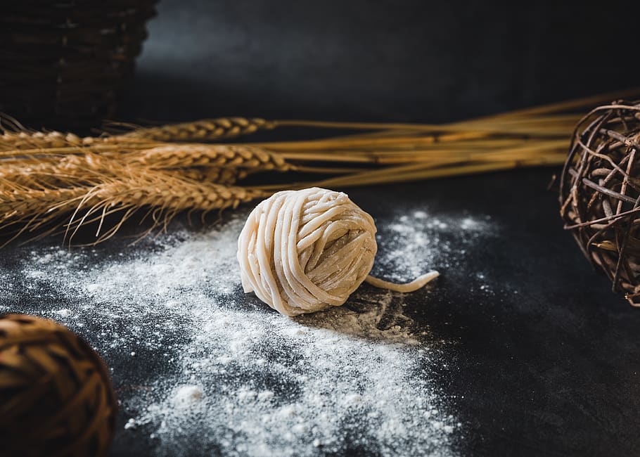 noodles on tabletop, indoors, food and drink, flour, still life HD wallpaper