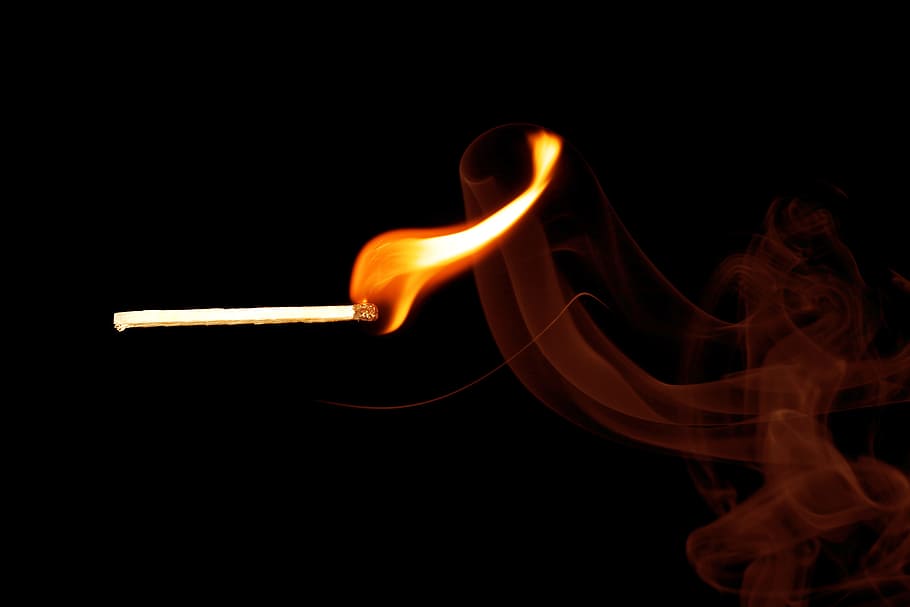 con2011, black, burn, fire, flame, flaming, isolated, smoke HD wallpaper