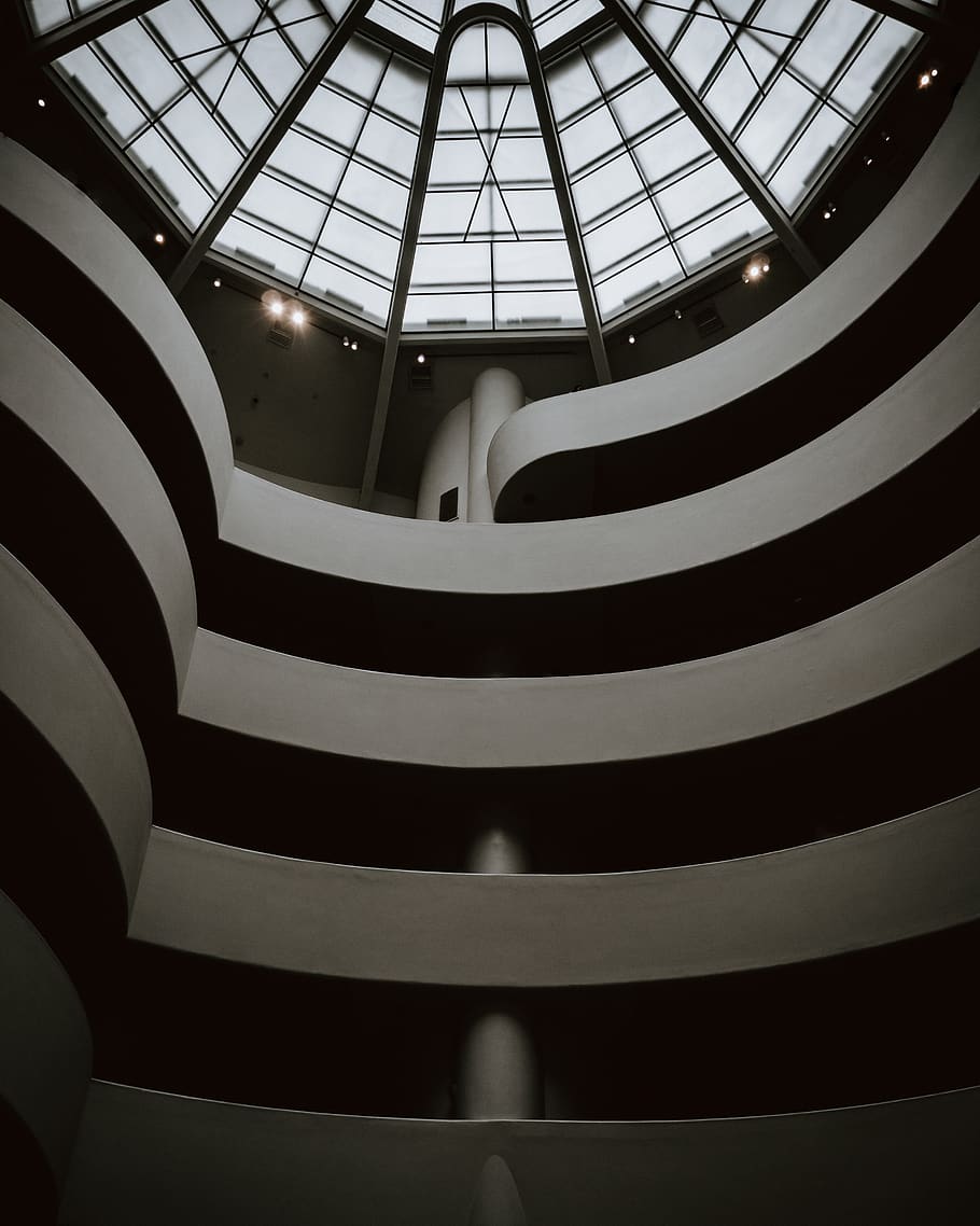 built structure, architecture, low angle view, indoors, pattern HD wallpaper