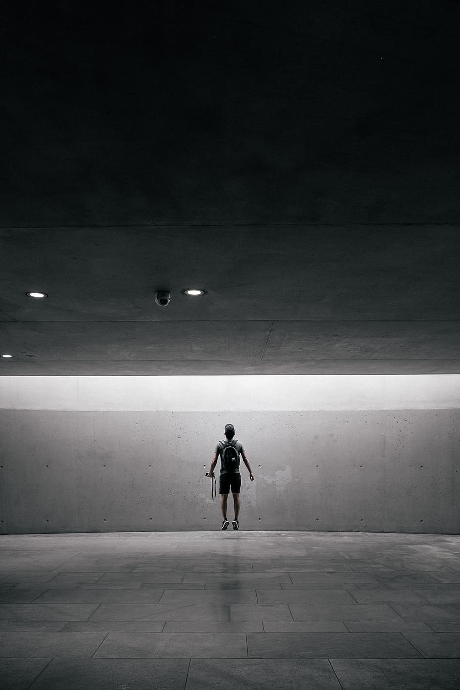 Man Jumps In Paved Room Photo, Men, Home, full length, one person HD wallpaper