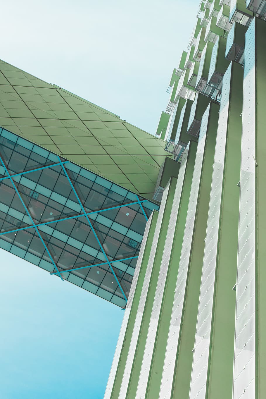 canada, toronto, balcony, bulding, downtown, windows, geometric HD wallpaper