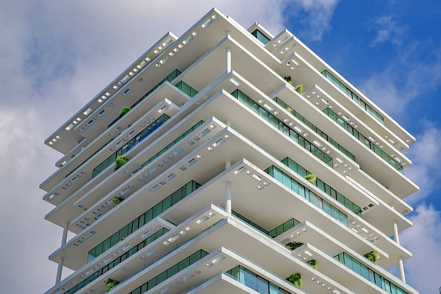building, modern, contemporary, architecture, city, windows HD wallpaper