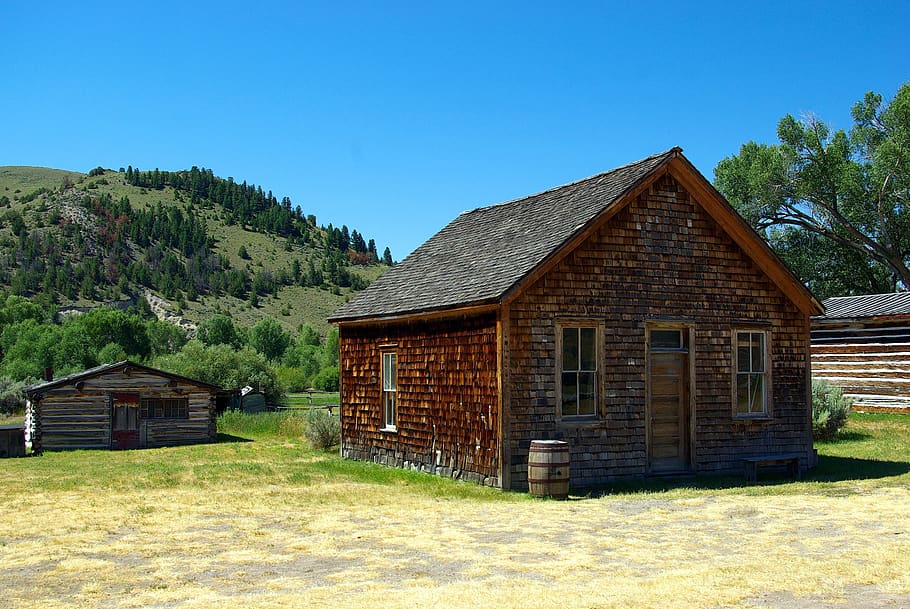 bannack montana scene, historic, mining, vigilante, america, HD wallpaper