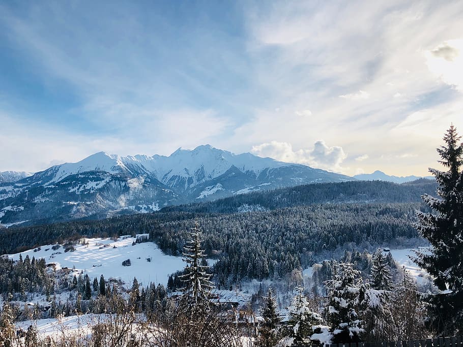 mountain, snow, mountains, landscape, outdoors, switzerland HD wallpaper