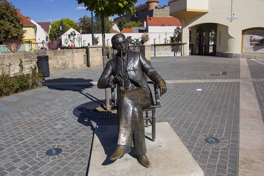 hungary, bronze, statue, monument, sculpture, history, bronze statue HD wallpaper