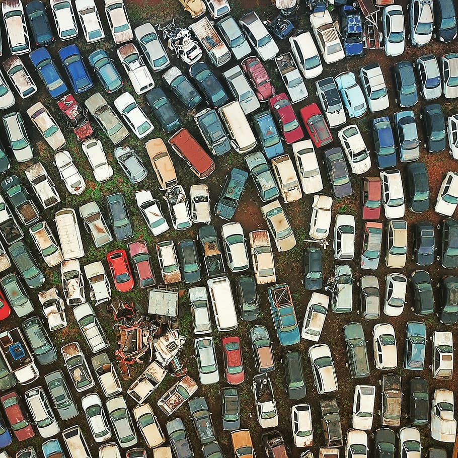 car lot, backgrounds, full frame, large group of objects, abundance HD wallpaper