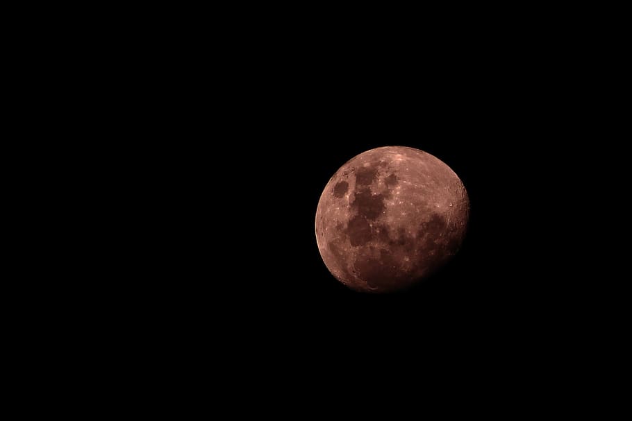 full, moon, dark, night, creepy, round, space, astronomy, sky HD wallpaper