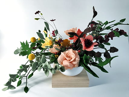 art, graphics, pattern, floral design, plant, blossom, pottery HD wallpaper
