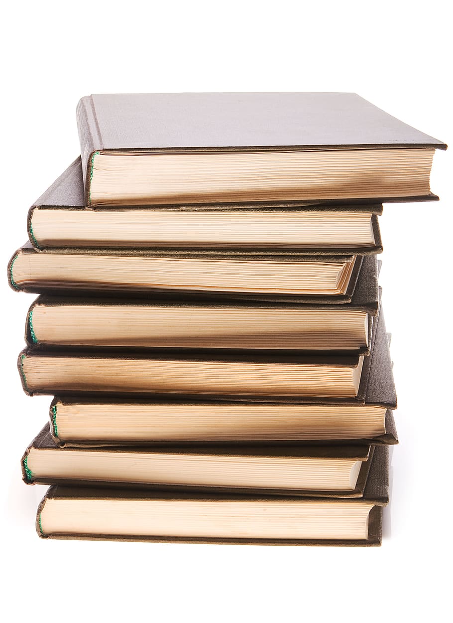 con2011, white background, publication, stack, book, cut out HD wallpaper