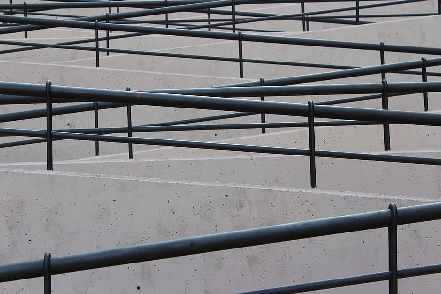 fence, industry, steel, expression, graphic, zigzag, elevate HD wallpaper