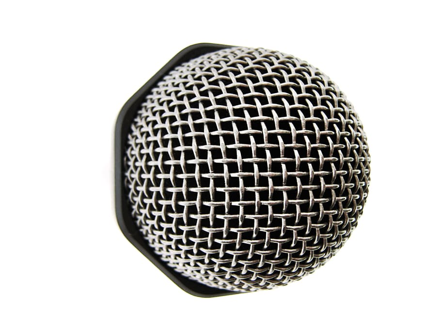 microphone, music, sound, tool, electronic, singing, black, HD wallpaper