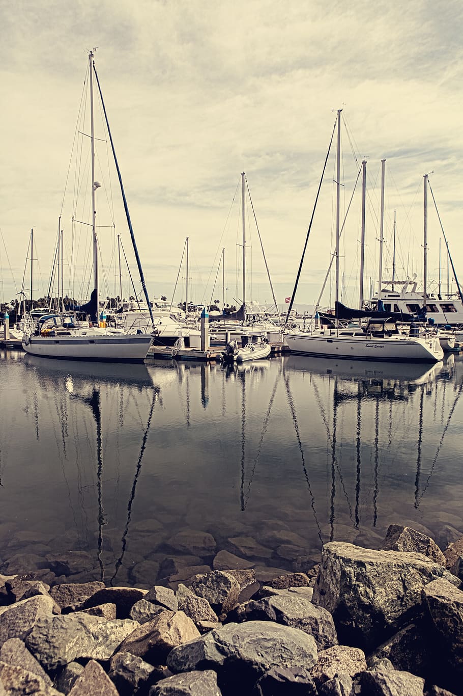 Coronado Island, boats, yacht, reflection, peaceful, travel, HD wallpaper