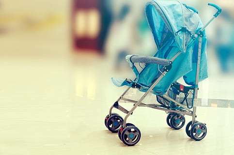Baby Pram, babies, love, parenting, toy, shopping, indoors, focus on foreground HD wallpaper