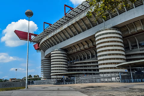 stadium, architecture, construction, modern, contemporary, futuristic HD wallpaper