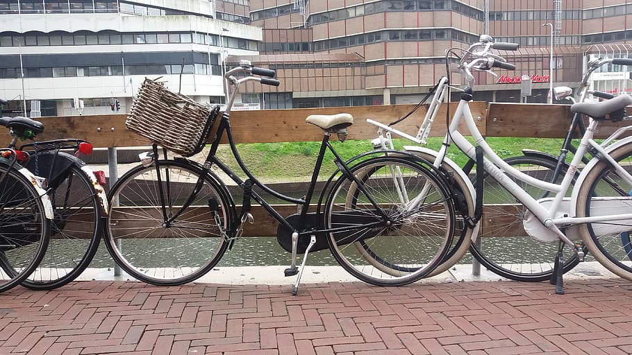 netherlands, utrecht, bicycle, land vehicle, mode of transportation HD wallpaper