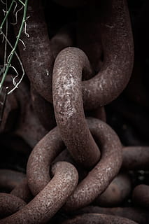 Coal, mine, mining, chain, link, rusted, abandoned, old, steel HD wallpaper