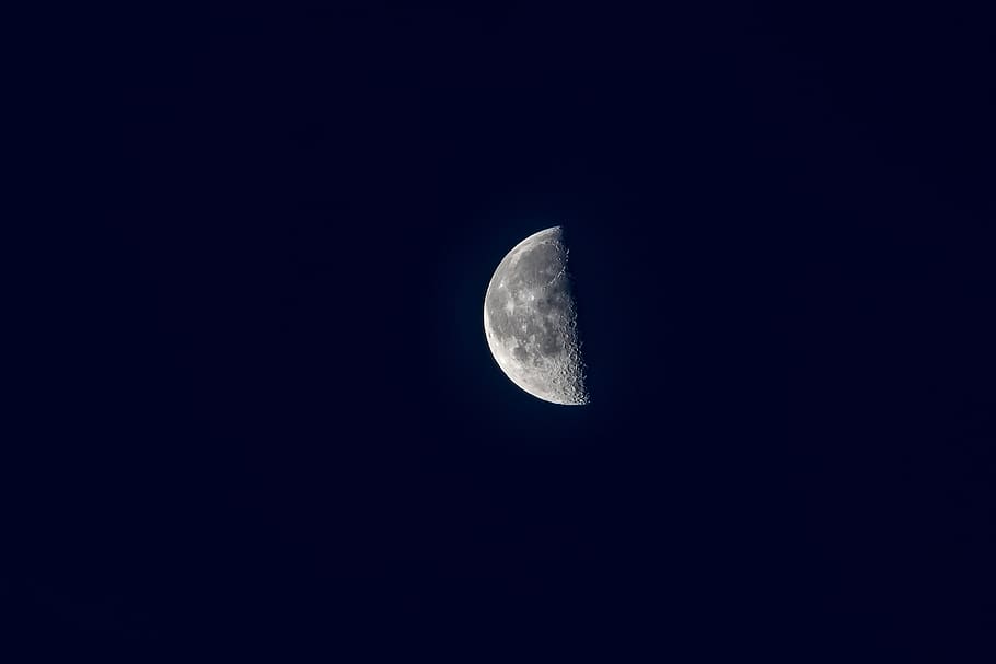 moon, blue hour, sky, space, night, astronomy, scenics - nature HD wallpaper