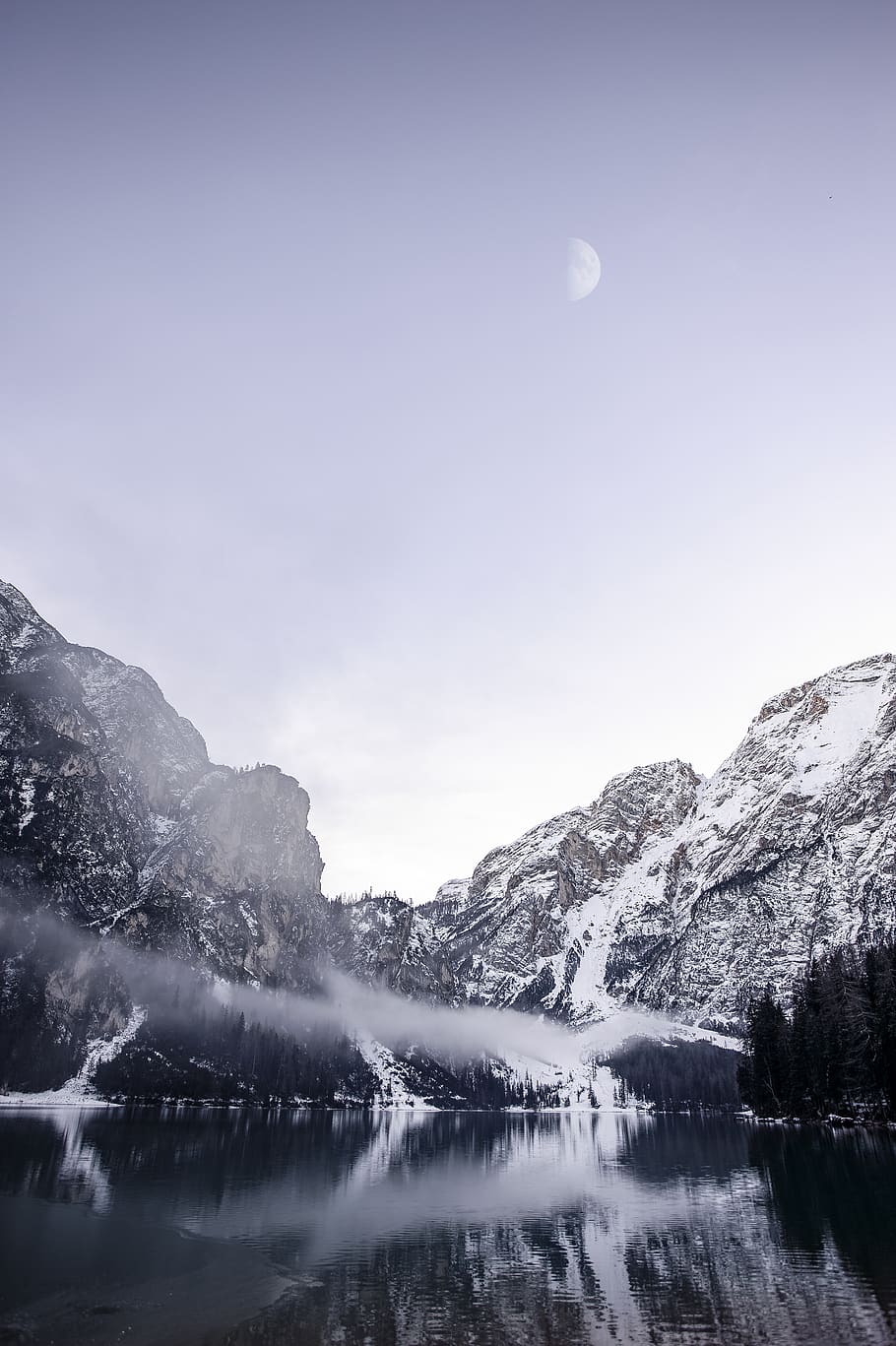 snow capped ountain in beach, nature, mountain, outdoors, mountain range HD wallpaper