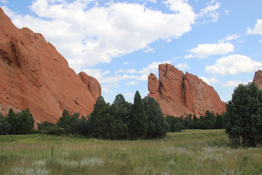 landscape, rock, wilderness, mountain, prairie, valley, formation HD wallpaper
