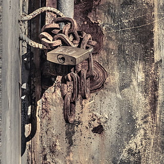 lock, rust, chain, wallpapper, urban, combination lock, brake HD wallpaper