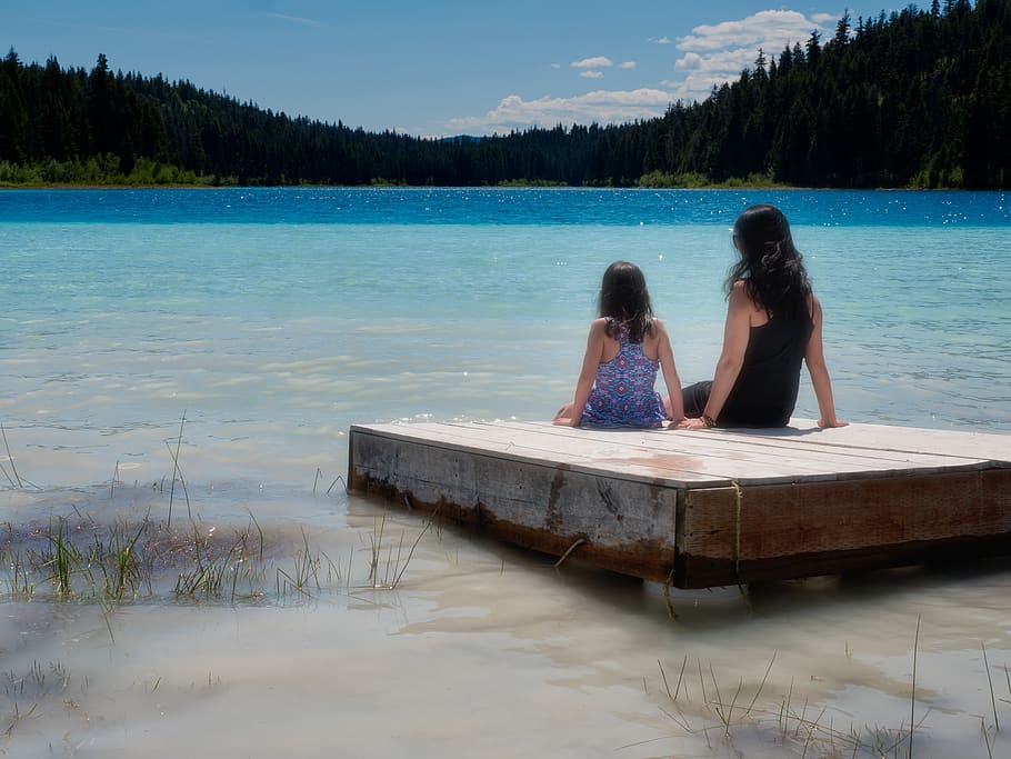 canada, quilchena, water, real people, leisure activity, women HD wallpaper