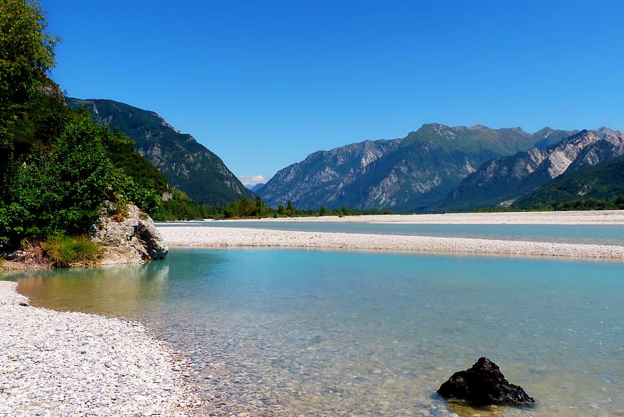 waters, river, riverbed, nature, travel, mountain, landscape HD wallpaper
