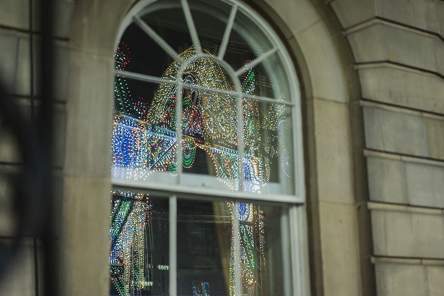 view of string lots from building window, home decor, edinburgh HD wallpaper
