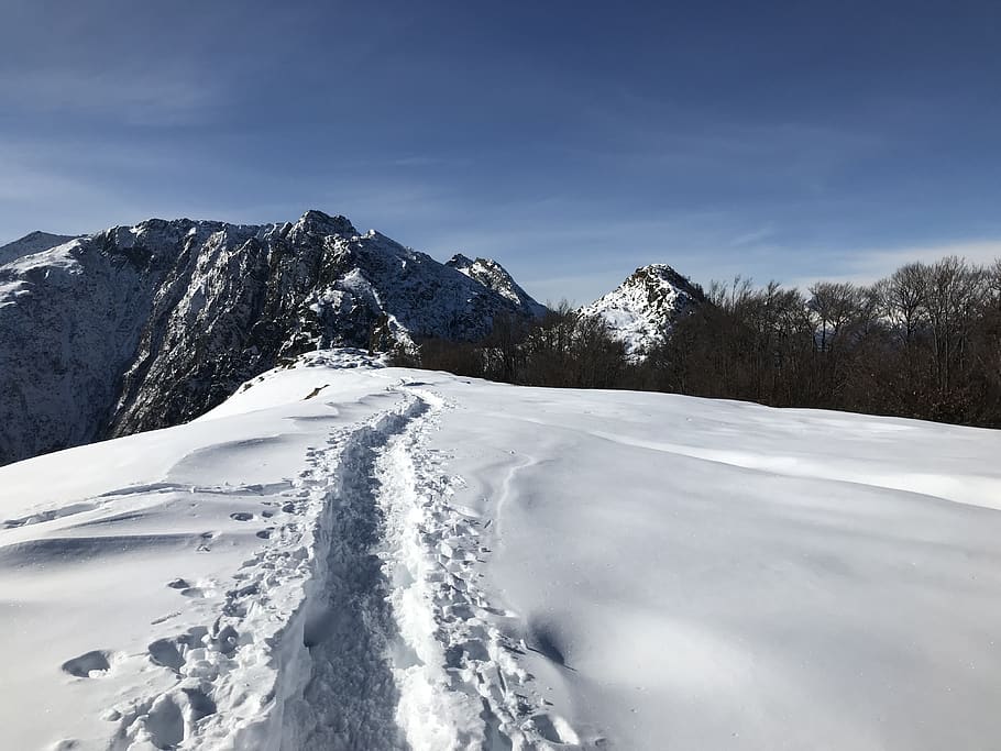 alpine route, alps, adventure, walk, sky, tops, excursions HD wallpaper