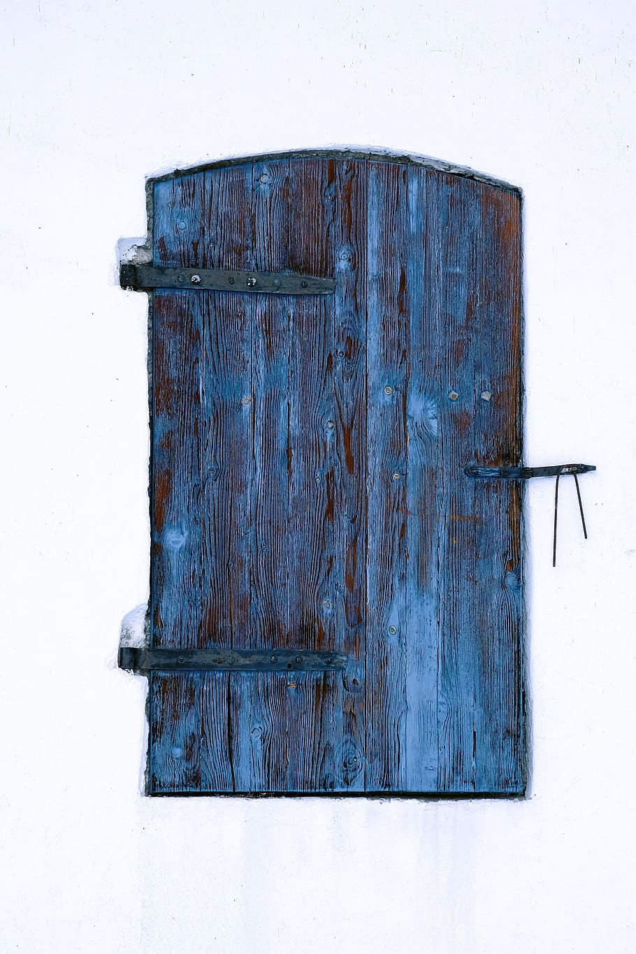 door, white, blue, wall, lock, wood, paint, art, aesthetic HD wallpaper