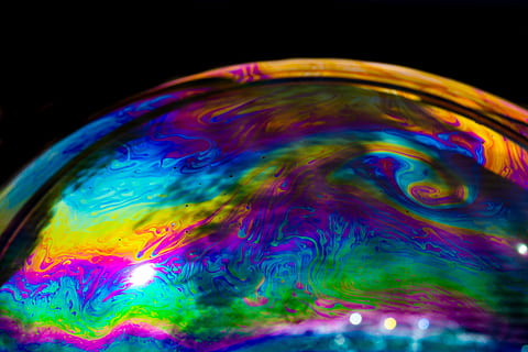 HD wallpaper: soap bubble, color, colorful, iridescent, fabenfroh ...