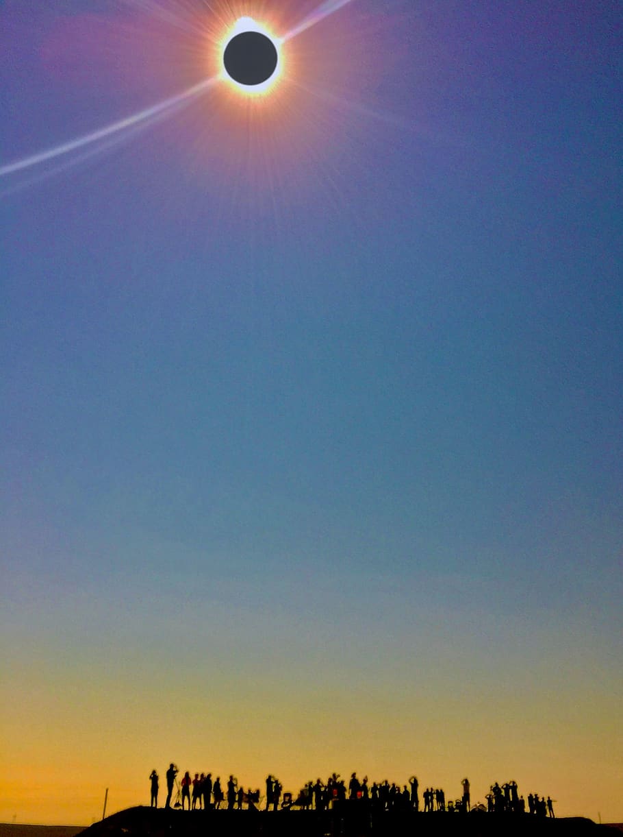 united states, alliance, solar, eclipse, sunset, people, moon HD wallpaper